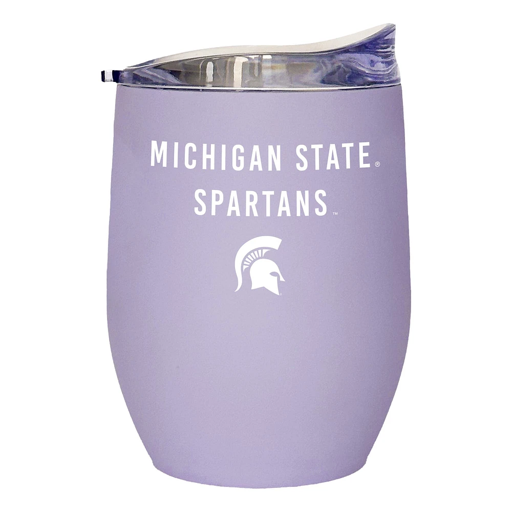 Michigan State Spartans 16oz. Lavender Soft Touch Curved Tumbler