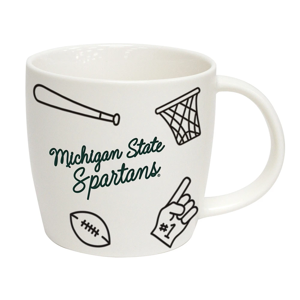 Spartiates de l'État du Michigan 18oz. Tasse de meneur de jeu