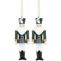 Ensemble de 2 ornements Casse-Noisette Père Noël Michigan State Spartans