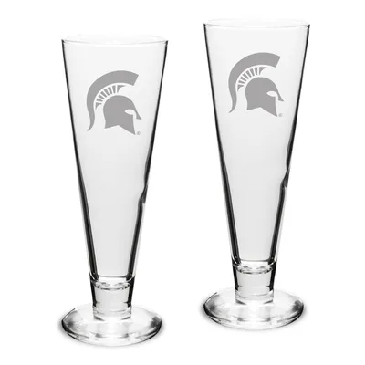 Michigan State Spartans 2-Piece 16oz. Classic Beer Pilsner Set