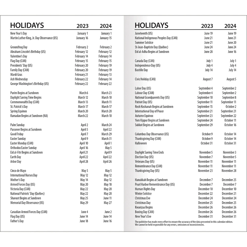 Agenda de poche 17 mois Spartans de l'État du Michigan 2023-24