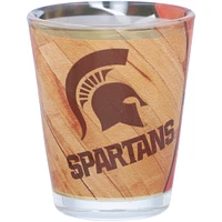 Michigan State Spartans 2 oz. Verre à liqueur de collection de basket-ball