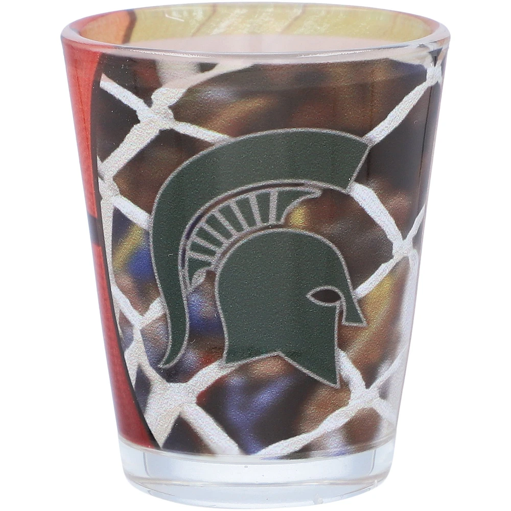 Michigan State Spartans 2 oz. Verre à liqueur de collection de basket-ball