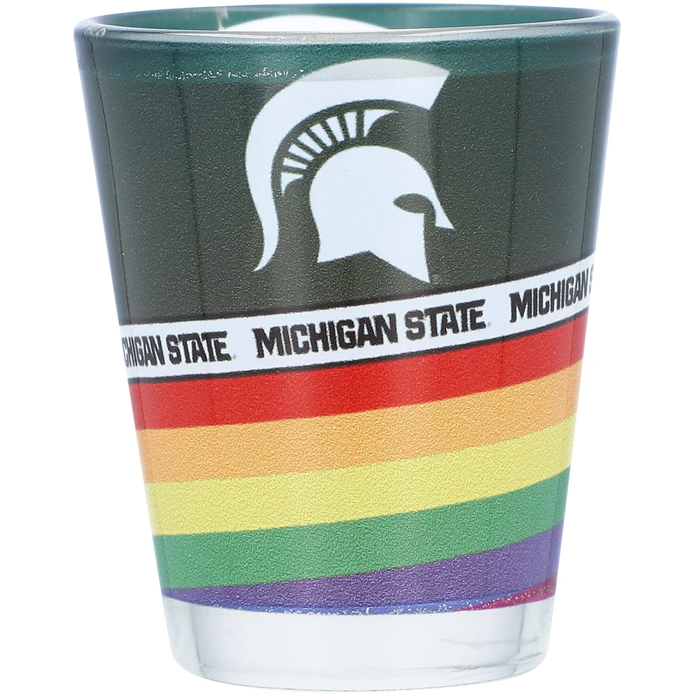 Michigan State Spartans 2 oz. Verre à liqueur Pride Collector