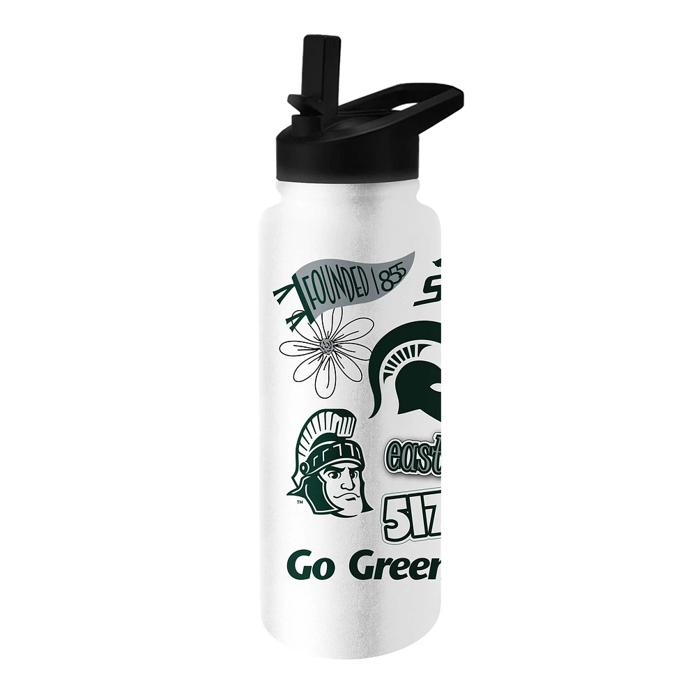 Michigan State Spartans 34oz. Native Quencher Bottle