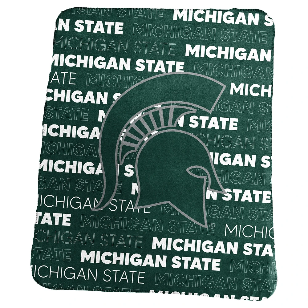 Couverture polaire classique Michigan State Spartans 50" x 60"