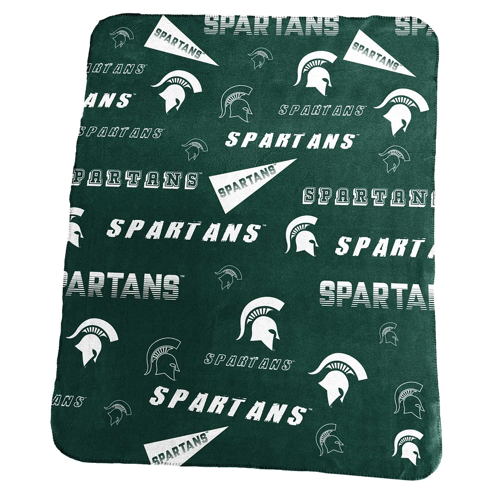 Couverture polaire classique Michigan State Spartans 50" x 60"