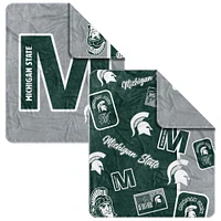 Couverture tissée Dream Weave 50" x 60" des Spartans de l'État du Michigan