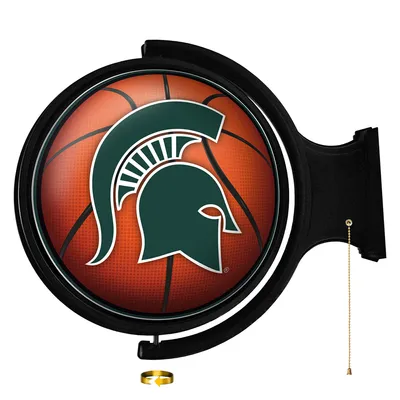 Michigan State Spartans Basketball 21'' x 23'' Rotating Lighted Wall Sign