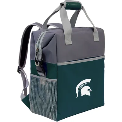 Michigan State Spartans Colorblock Backpack Cooler