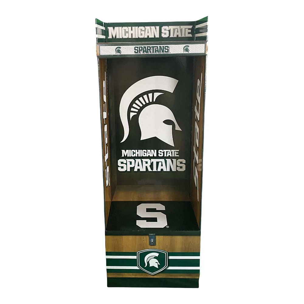 Casier de sport en carton ondulé des Spartans de l'État du Michigan