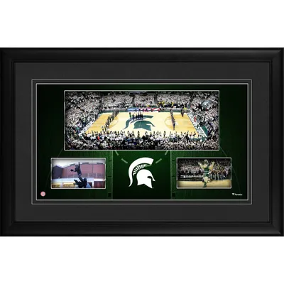 Michigan State Spartans Fanatics Authentic Framed 10'' x 18'' Breslin Student Events Center Panoramic Collage