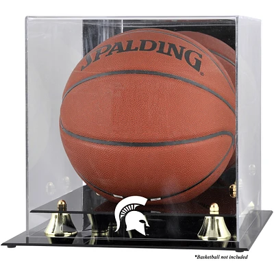 Vitrine de présentation du logo Golden Classic des Spartans de l'État du Michigan avec dos en miroir