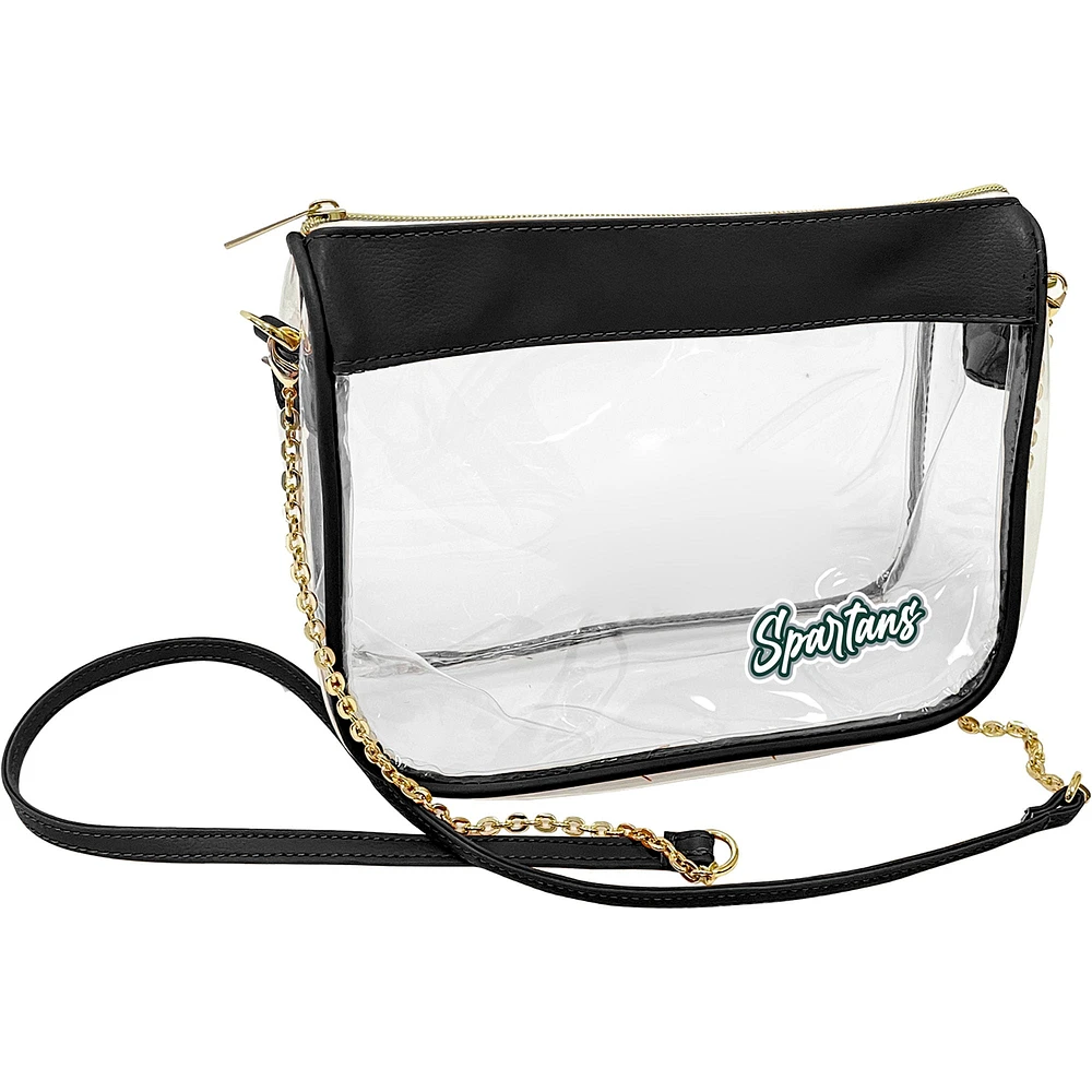 Michigan State Spartans Hype Stadium Crossbody Clear Bag