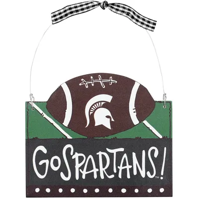 Ornement de football logo Michigan State Spartans