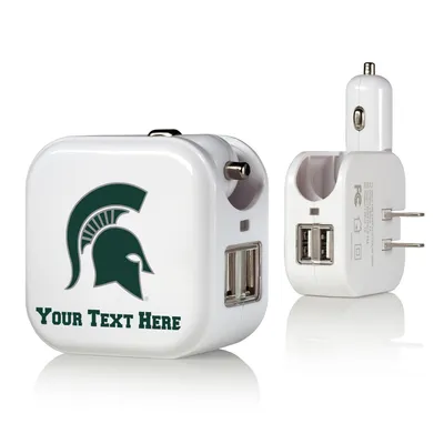 Michigan State Spartans Personalized 2-In-1 USB Charger