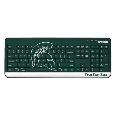 Michigan State Spartans Personalized Wireless Keyboard
