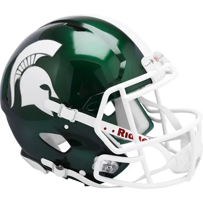 Michigan State Spartans Unsigned Riddell FLASH Casque de football authentique à vitesse de révolution alternative