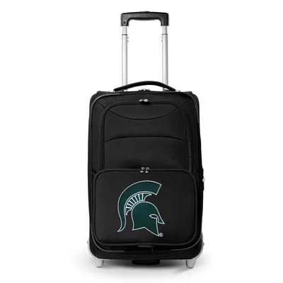 Michigan State Spartans MOJO 21" Softside Rolling Carry-On Suitcase - Black