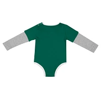 Newborn & Infant Colosseum Green Michigan State Spartans Next Stop Long Sleeve Bodysuit