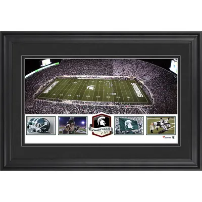 Michigan State Spartans Fanatics Authentic Framed Spartan Stadium Panoramic Collage-Limited Edition of 500