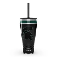 Tervis Spartans de l'État du Michigan 30oz. Gobelet de jeu de nuit avec paille