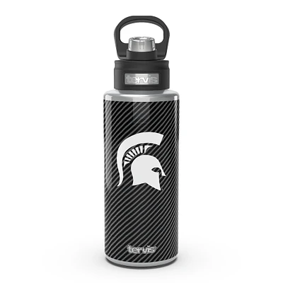 Spartans de l'État du Michigan Tervis 32oz. Bouteille d'eau à large goulot en fibre de carbone