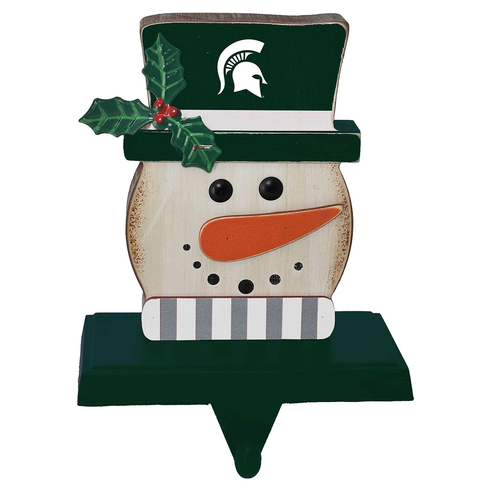 The Memory Company Michigan State Spartans Porte-chaussettes bonhomme de neige