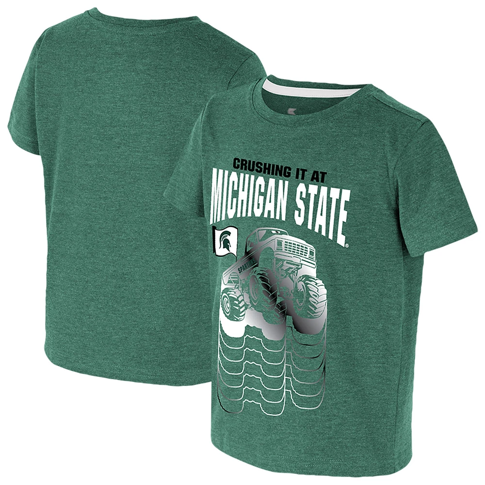 T-shirt vert Colosseum pour tout-petits Michigan State Spartans Crushing It