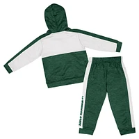 Toddler Colosseum Green Michigan State Spartans Full-Zip Fleece Hoodie & Pants Set