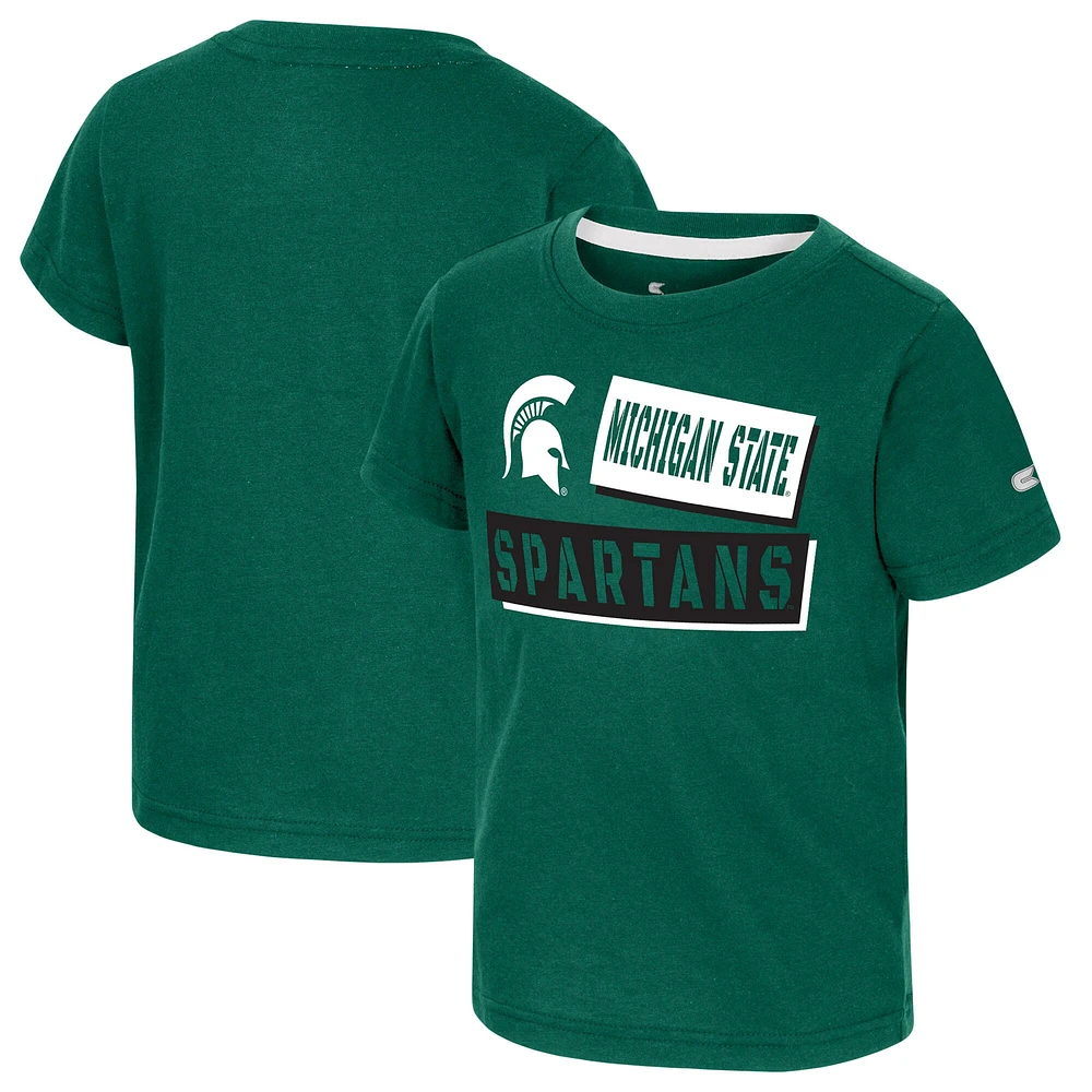 T-shirt pour tout-petits Colosseum Green Michigan State Spartans No Vacancy