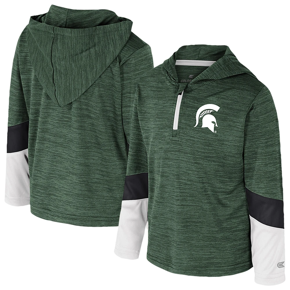 Toddler Colosseum Green Michigan State Spartans Rylos Quarter-Zip Windshirt