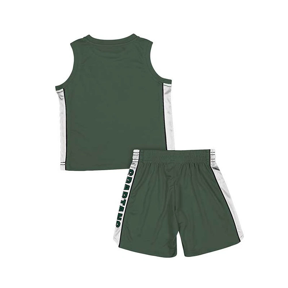 Ensemble débardeur et short Colosseum vert Michigan State Spartans Vecna ​​pour tout-petit