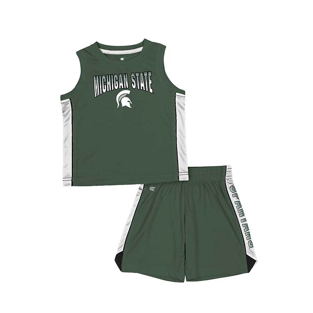 Ensemble débardeur et short Colosseum vert Michigan State Spartans Vecna ​​pour tout-petit