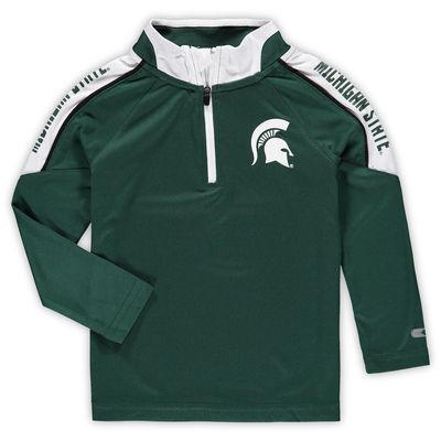 Toddler Colosseum Green Michigan State Spartans Windshirt Quarter-Zip Jacket
