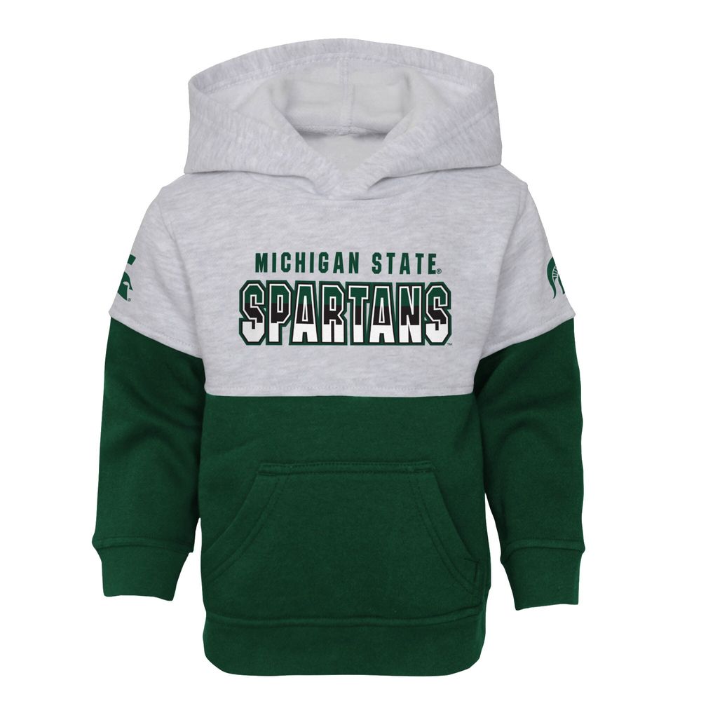 Toddler Heather Gray/Green Michigan State Spartans Playmaker Pullover Hoodie & Pants Set