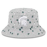 Toddler New Era  Heather Gray Michigan State Spartans Critter Bucket Hat