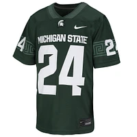 Maillot de football réplique vert pour tout-petits Nike #1 Michigan State Spartans Untouchable