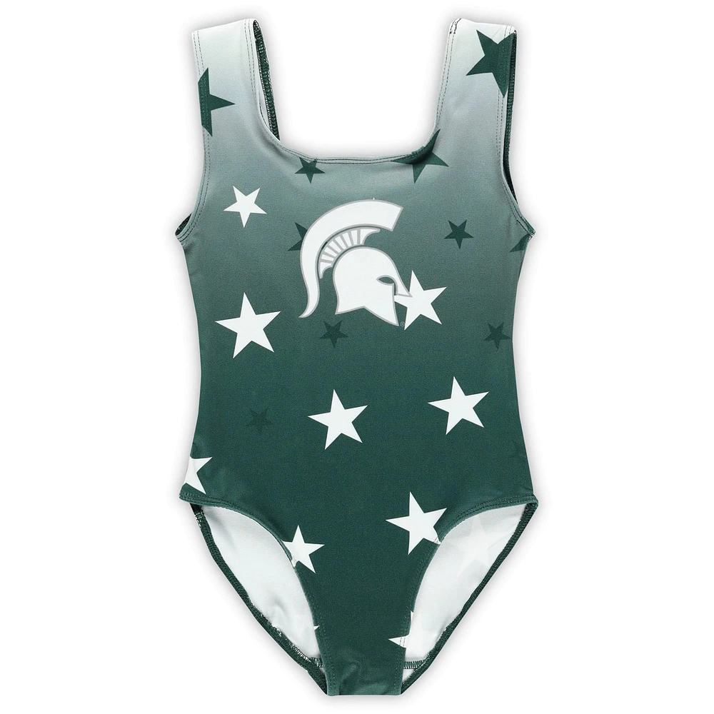 Toddler ZooZatz Green Michigan State Spartans Dance Leotard