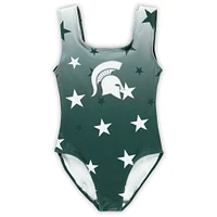 Toddler ZooZatz Green Michigan State Spartans Dance Leotard