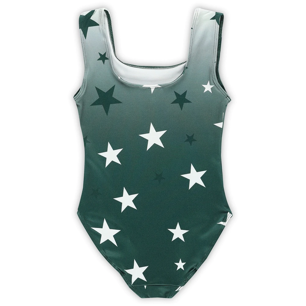 Toddler ZooZatz Green Michigan State Spartans Dance Leotard