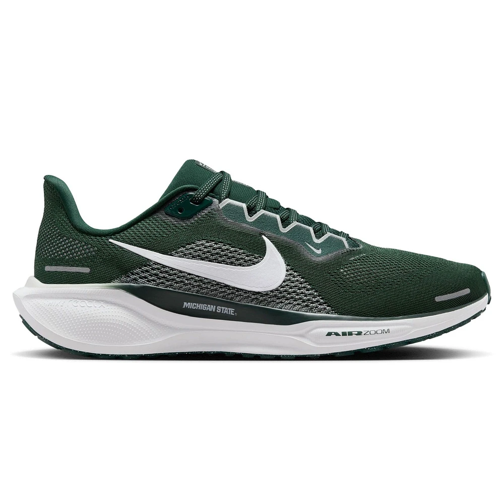 Chaussures de course unisexes Nike Michigan State Spartans Zoom Pegasus 41 vertes