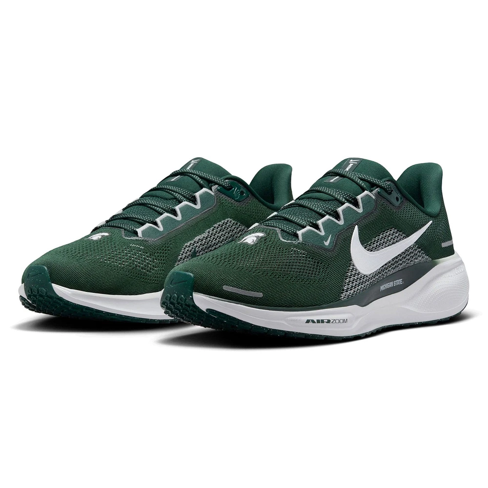 Chaussures de course unisexes Nike Michigan State Spartans Zoom Pegasus 41 vertes