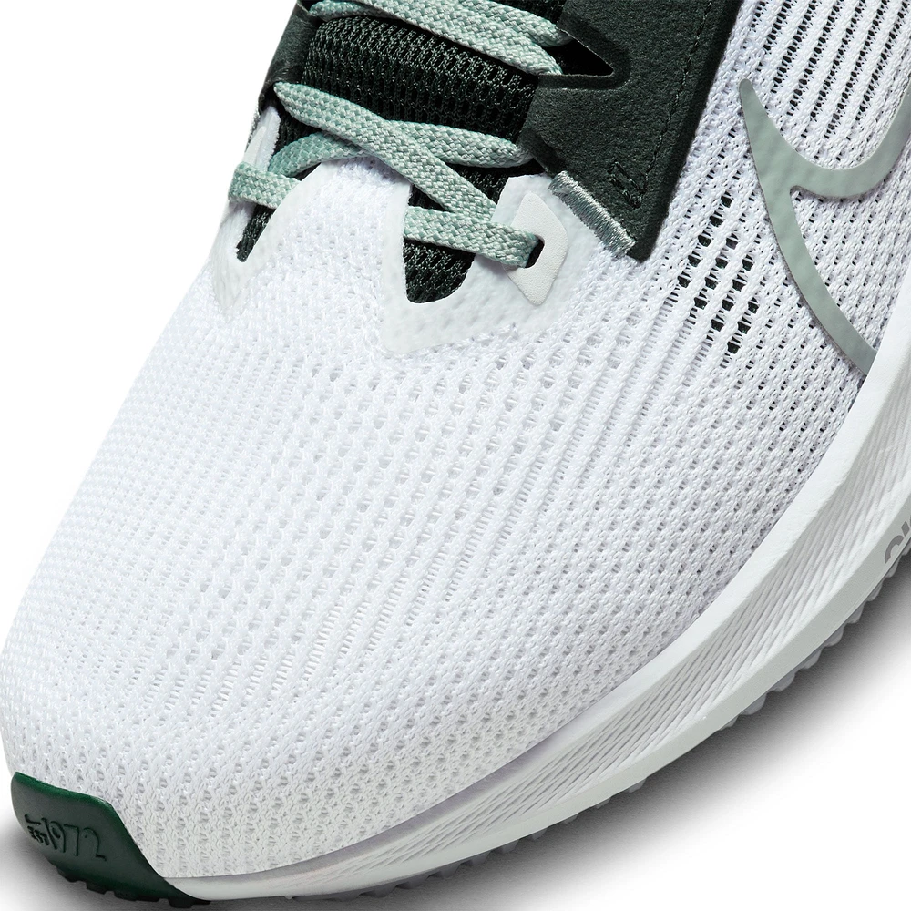 Unisex Nike  White Michigan State Spartans Zoom Pegasus 40 Running Shoe