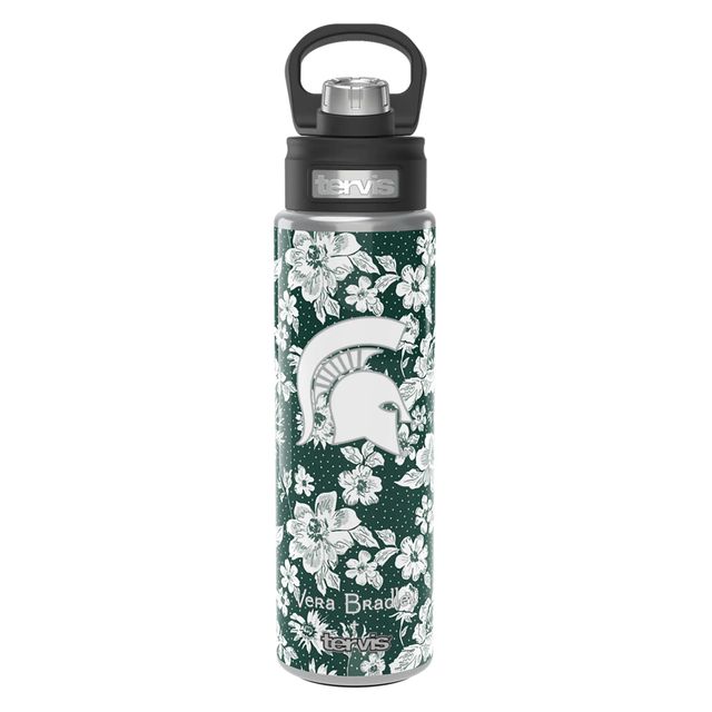 Vera Bradley x Tervis Michigan State Spartans 24 oz. Bouteille à large ouverture avec couvercle de luxe