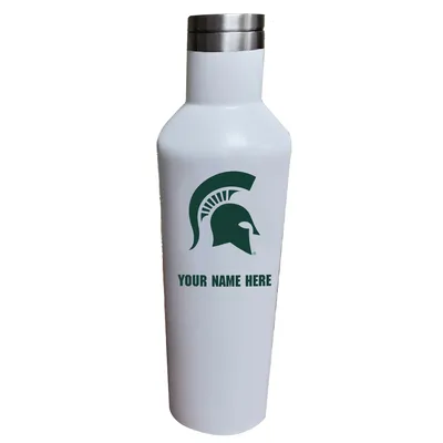 Michigan State Spartans 17oz. Personalized Infinity Stainless Steel Water Bottle - White