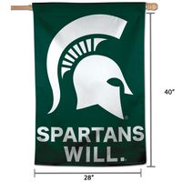 WinCraft Michigan State Spartans 28" x 40" Single-Sided Vertical Banner