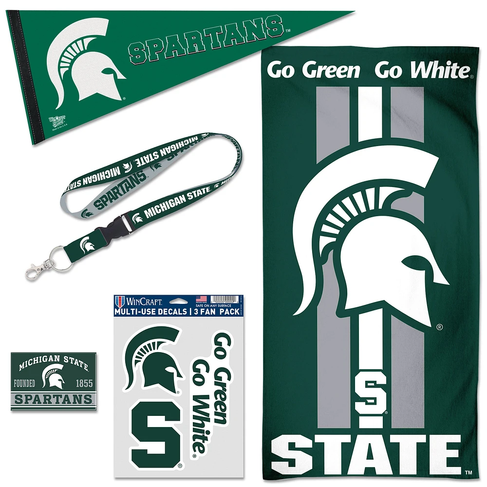 Pack d'accessoires pour ventilateur WinCraft Michigan State Spartans House