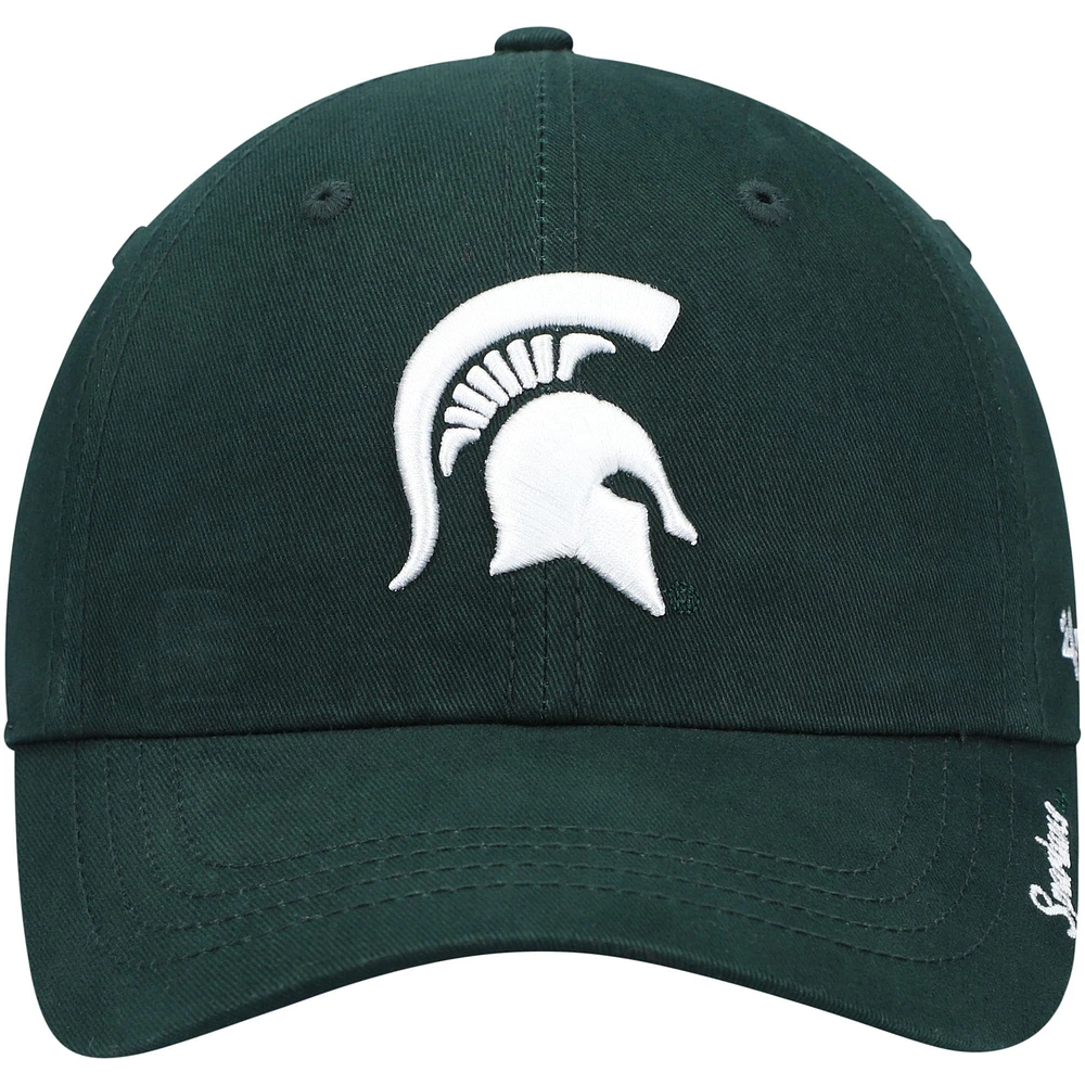 Casquette ajustable avec logo Miata Clean Up des Michigan State Spartans '47 pour femmes, verte