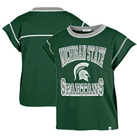 T-shirt pour femme '47 Green Michigan State Spartans Sound Up Maya Cutoff